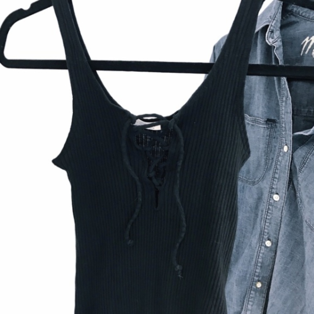 ZARA Lace Up Bodysuit